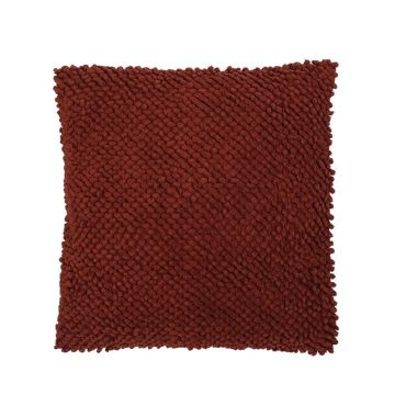 Coussin moelleux BOLLY, avec noppes, rouge, 45x45cm
