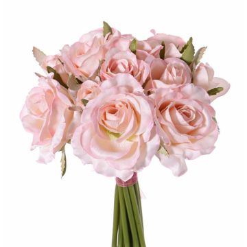 Bouquet de roses artificielles ROSILA, rose, 25cm, Ø20cm