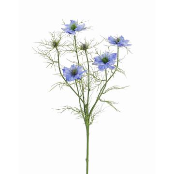 Fleur artificielle Nigelle SEVIN, bleu, 65cm, Ø6cm
