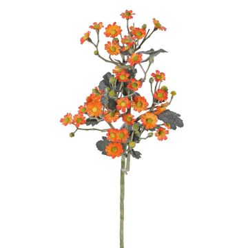 Fleur de camomille artificielle FEMKE, orange, 60cm, Ø1,5-2cm