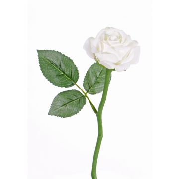 Fleur artificielle Rose GABI, blanc, 25cm, Ø5cm