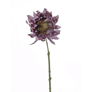 Tournesol artificiel JANIKA, violet, 60cm, Ø12cm