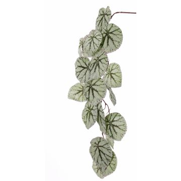 Tige de bégonia artificielle KATRICE, vert-gris, 110cm