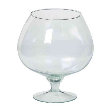 Verre à cognac XXL BARRON sur pied, boule/rond, transparent, 18,5cm, Ø10,5cm, Ø15,5cm