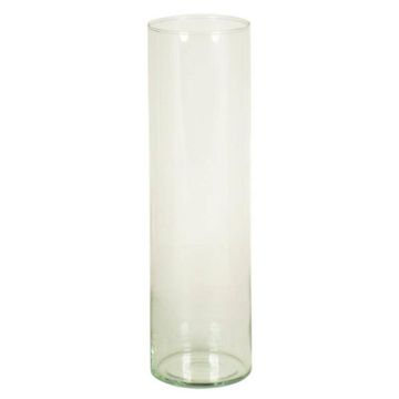 Vase à fleurs SANYA OCEAN, cylindre/rond, transparent, 38cm, Ø11cm