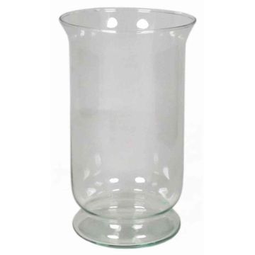 Photophore SHARON, cylindrique/rond, transparent, 21,5cm, Ø13cm
