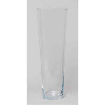 Vase à poser au sol ANNA OCEAN, conique/rond, transparent, 50cm, Ø17,5cm