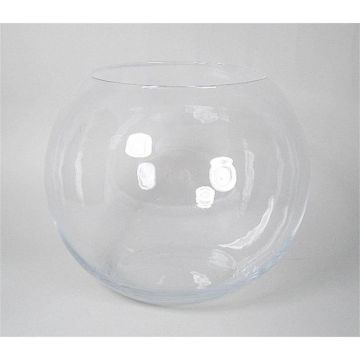 Vase boule TOBI OCEAN, boule/rond, transparent, 25cm, Ø17cm/Ø27cm