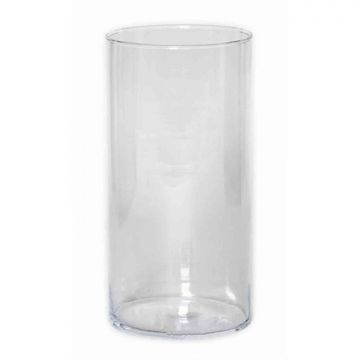 Vase à fleurs SANYA OCEAN, cylindre/rond, transparent, 30cm, Ø15cm