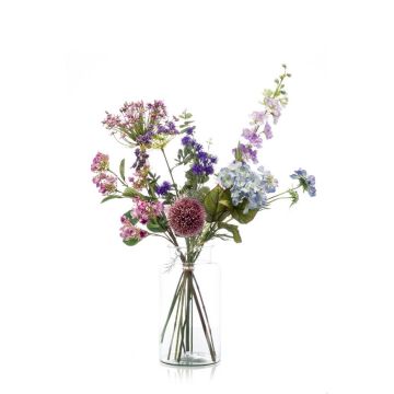 Bouquet artificiel FEME, violet, 90cm, Ø40cm