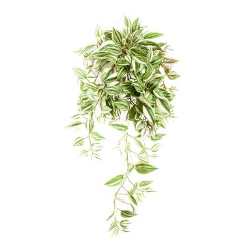 Tradescantia Zebrina synthétique PANJU, à piquer, vert-blanc, 70cm