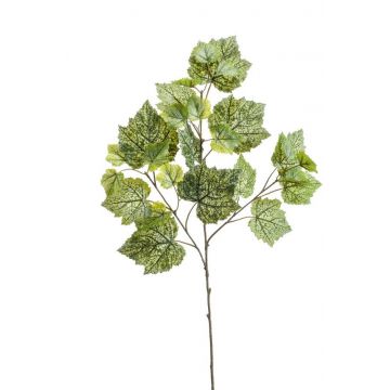 Branche décorative de vigne MARCELIN, vert-blanc, 65cm