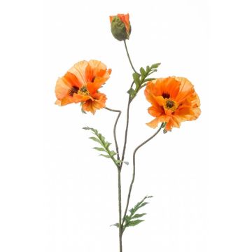 Coquelicot décoratif LOPEZ, orange, 90cm