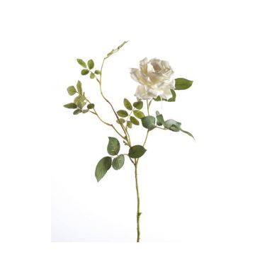 Rose artificielle BEATA, crème, 75cm