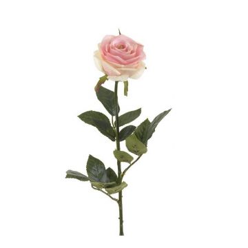 Fausse fleur Rose BRINA, rose, 70cm