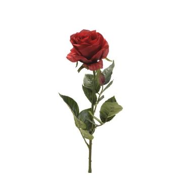 Fausse fleur Rose BRINA, rouge, 70cm