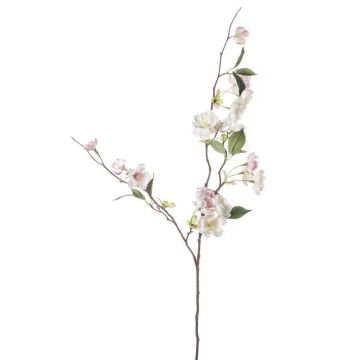 Branche de pêcher artificiel CAMILLES, rose-blanc, 80cm