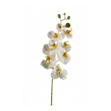 Orchidée Phalaenopsis artificielle MINA, blanc, 70cm