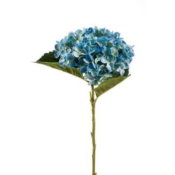 Fleur en tissu Hortensia EGIA, bleu, 50cm