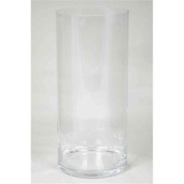 Vase en verre cylindrique SANSA OCEAN, transparent, 40cm, Ø18cm