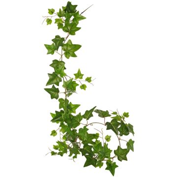 Guirlande de lierre décorative BESSIE, collection écologique, vert, 160cm