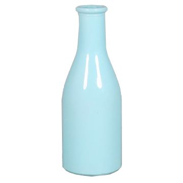 Bouteille en verre ANYA, bleu clair, 18cm, Ø6,5cm