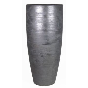 Grand vase en céramique THORAN avec veinure, noir, 70cm, Ø32cm