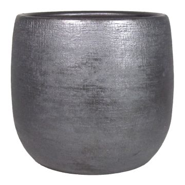 Pot en céramique AGAPE avec veinure, noir, 36cm, Ø39cm