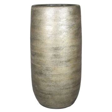 Vase en céramique AGAPE avec veinure, or, 60cm, Ø29cm