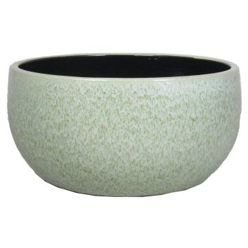 Coupe en céramique ELIEL, mouchetée, vert menthe-blanc, 13cm, Ø28cm
