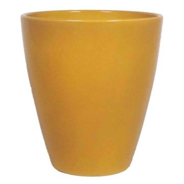 Vase en céramique TEHERAN PALAST, jaune ocre, 17cm, Ø13,5cm