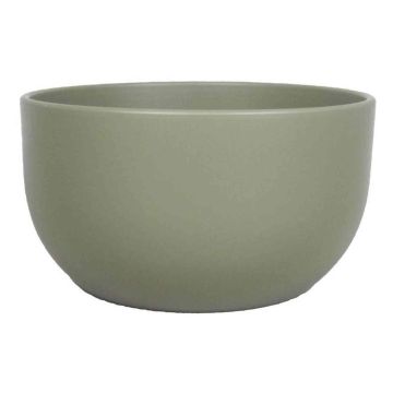 Coupe de fleurs en céramique TEHERAN TOWER, vert olive mat, 14cm, Ø26cm