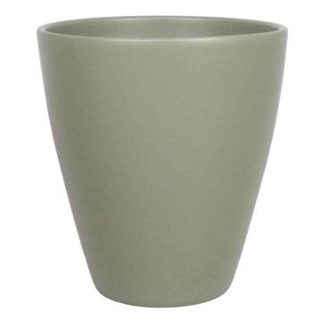 Vase en céramique TEHERAN PALAST, vert olive mat, 17cm, Ø13,5cm