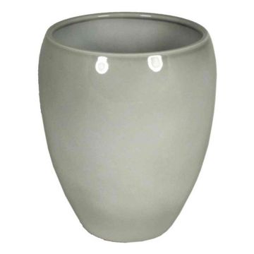 Vase en céramique URMIA MONUMENT, gris, 19cm, Ø16cm