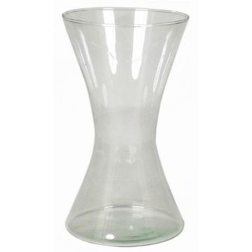 Vase à fleurs LIZ OCEAN en verre, transparent, 22cm, Ø12,5cm