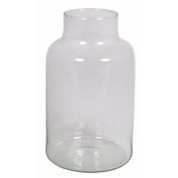 Vase à fleurs SIARA en verre, transparent, 25cm, Ø15cm