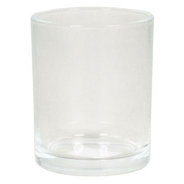 Porte-bougie en verre MALI, transparent, 7,2cm, Ø6cm