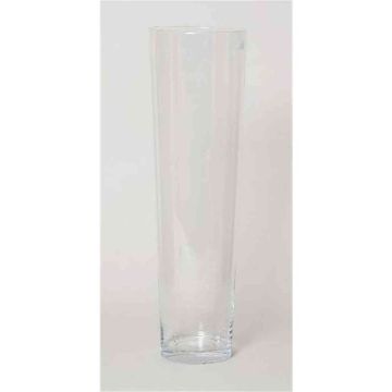 Vase à poser au sol conique AMNA OCEAN en verre, transparent, 60cm, Ø17,5cm