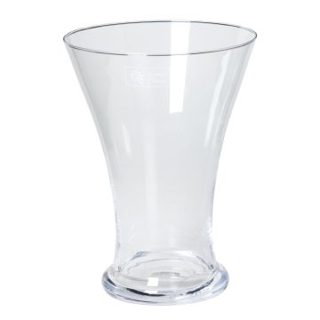 Vase de table DESTAN en verre, 25cm, Ø18cm