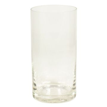 Vase cylindrique en verre SANSA OCEAN, transparent, 20cm, Ø10cm