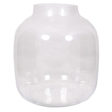 Vase rond en verre GEORGIA OCEAN, transparent, 29cm, Ø26cm