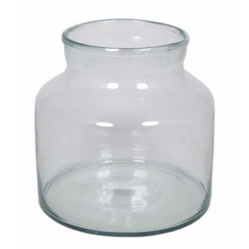 Lanterne QUINN OCEAN, verre recyclé, transparent, 20cm, Ø21cm, 5L