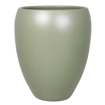 Vase en céramique URMIA MONUMENT, vert armée mat, 19cm, Ø16cm