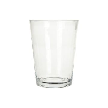 Vase conique ANNA AIR, en verre, transparent, 27cm, Ø19,8cm