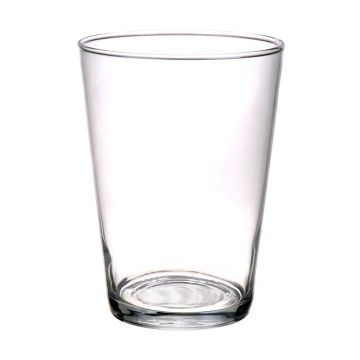 Vase conique JENNY AIR en verre, transparent, 19,5cm, Ø 14cm