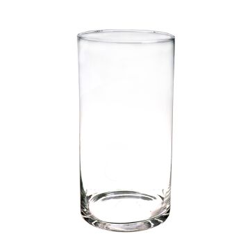 Vase cylindrique en verre SANYA AIR, transparent, 40cm, Ø19cm
