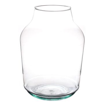 Grand vase en verre KAYLOU AIR, verre éco, transparent, 33cm, Ø13cm/Ø23cm