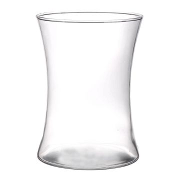 Vase à fleurs / Photophore en verre LIZ AIR, transparent, 19cm, Ø13,5cm