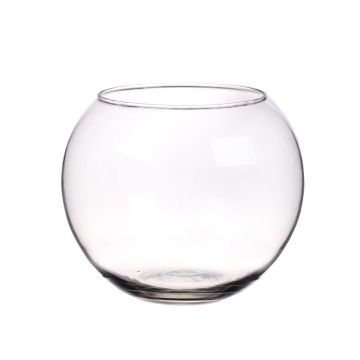 Bougeoir / Vase boule TOBI AIR en verre, transparent, 15,5cm, Ø19cm