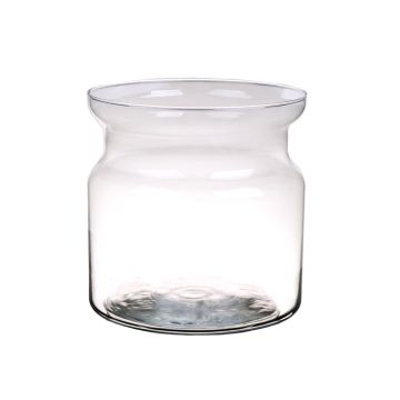 Bougeoir en verre HANNA AIR, transparent, 19cm, Ø19cm